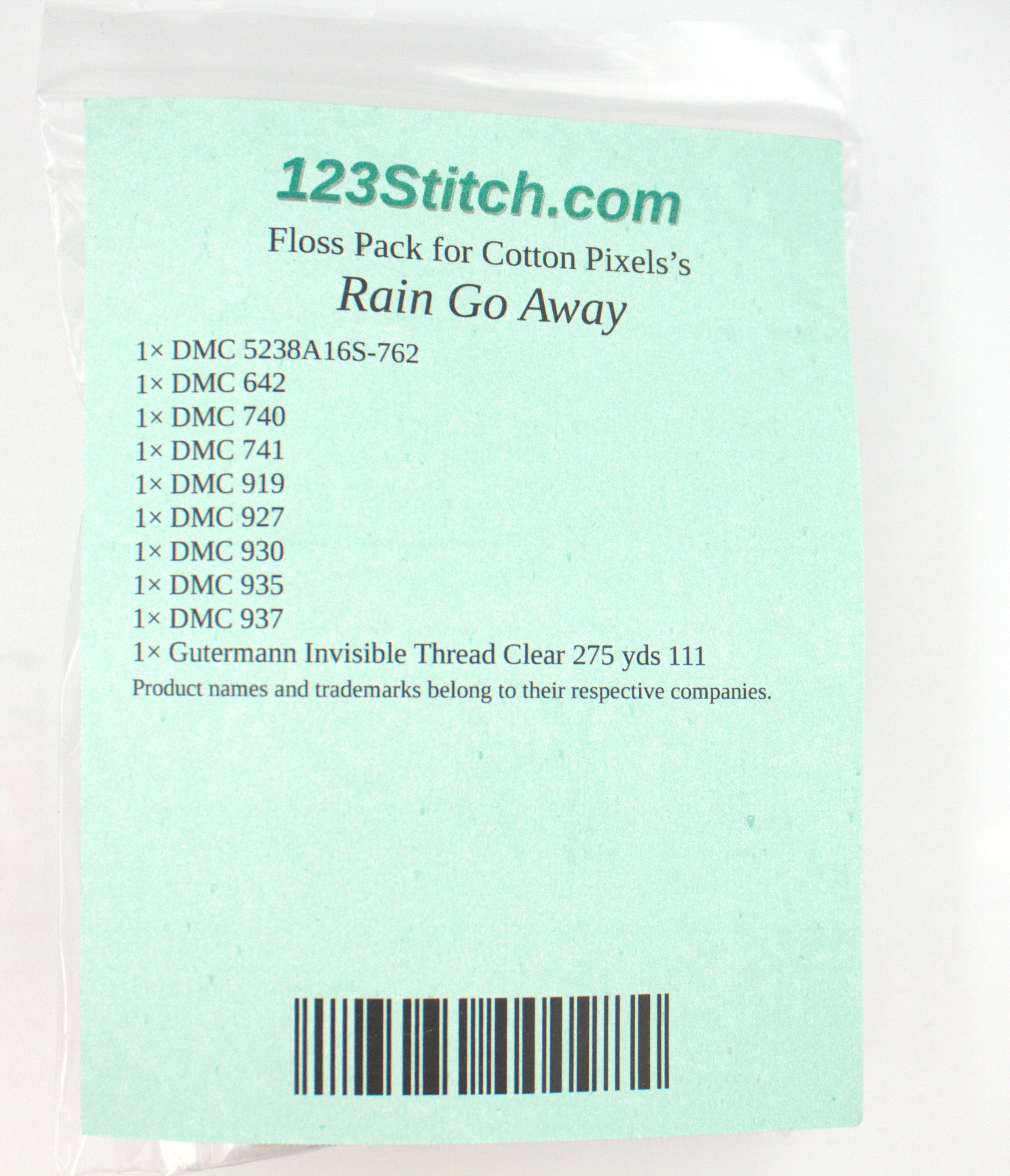 Floss Pack for "Rain Go Away"