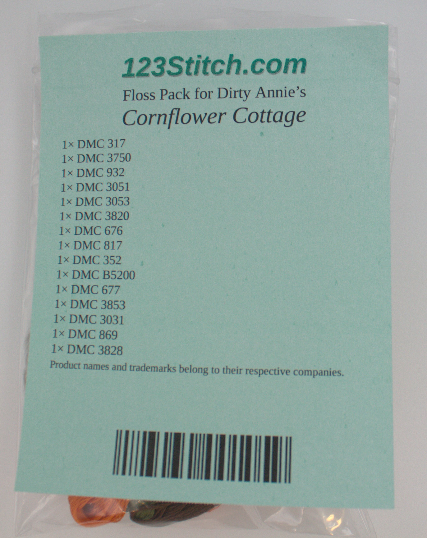 Floss Pack for "Cornflower Cottage"