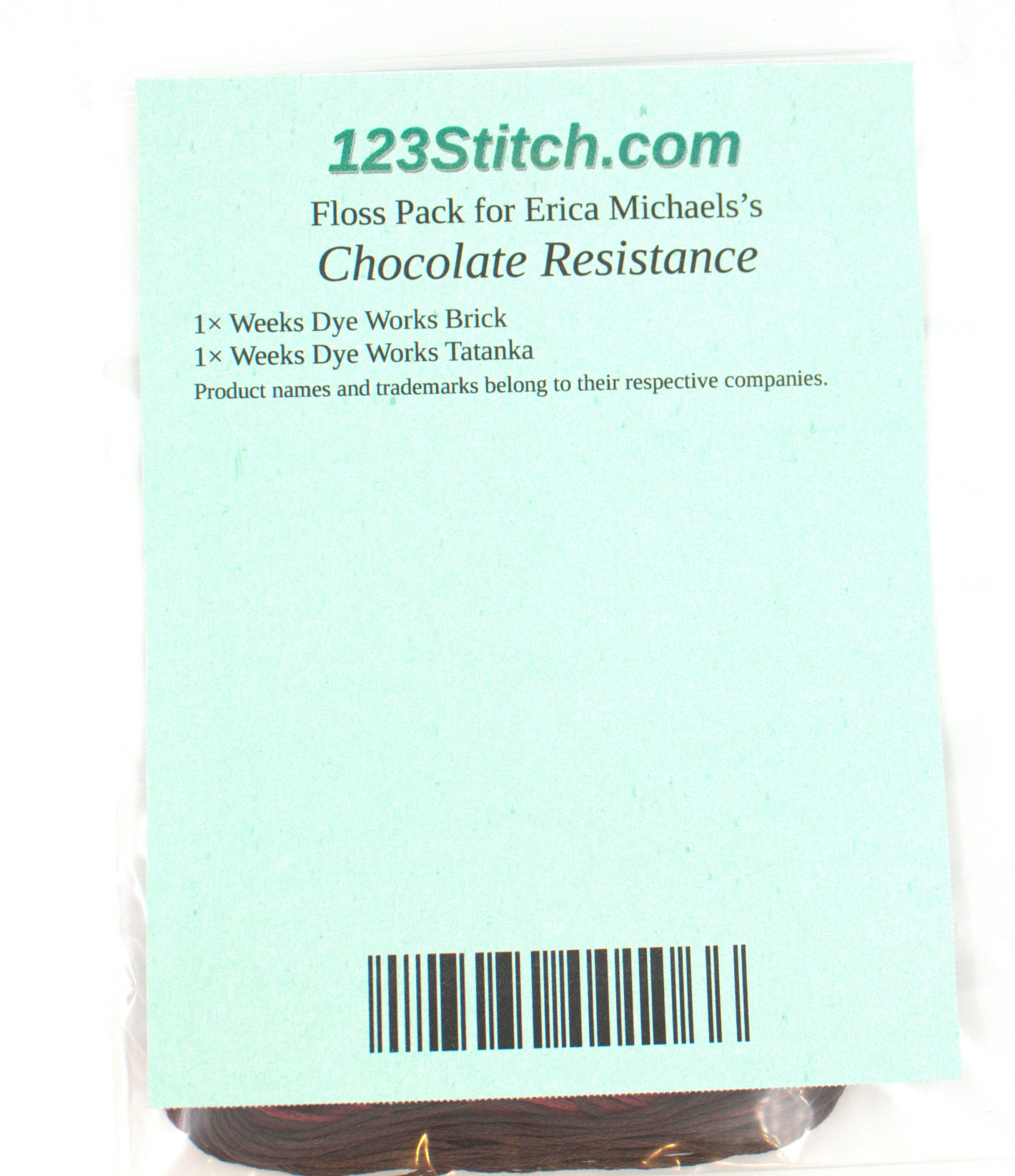 Floss Pack for "Chocolate Resistance"