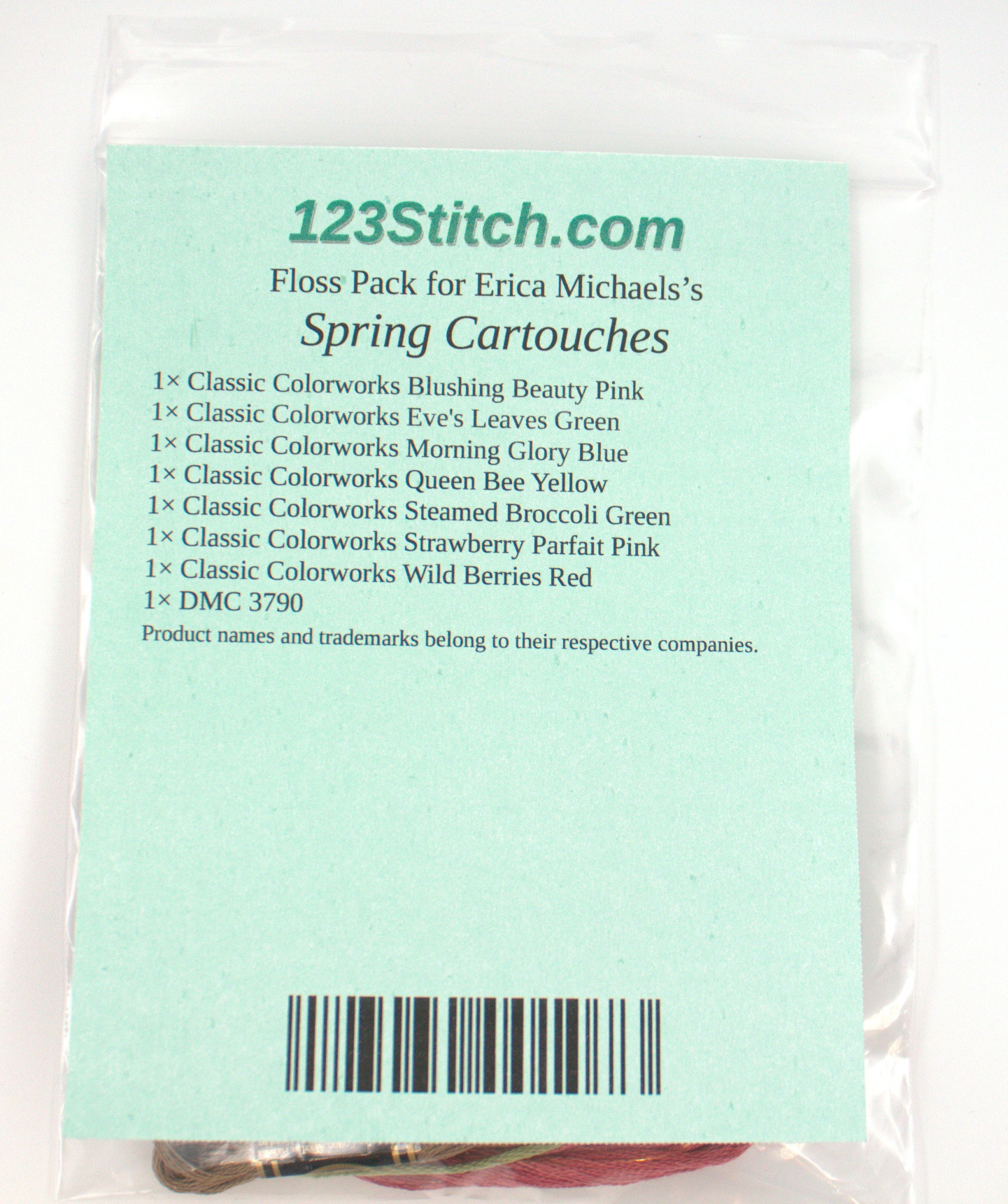 Floss Pack for "Spring Cartouches"