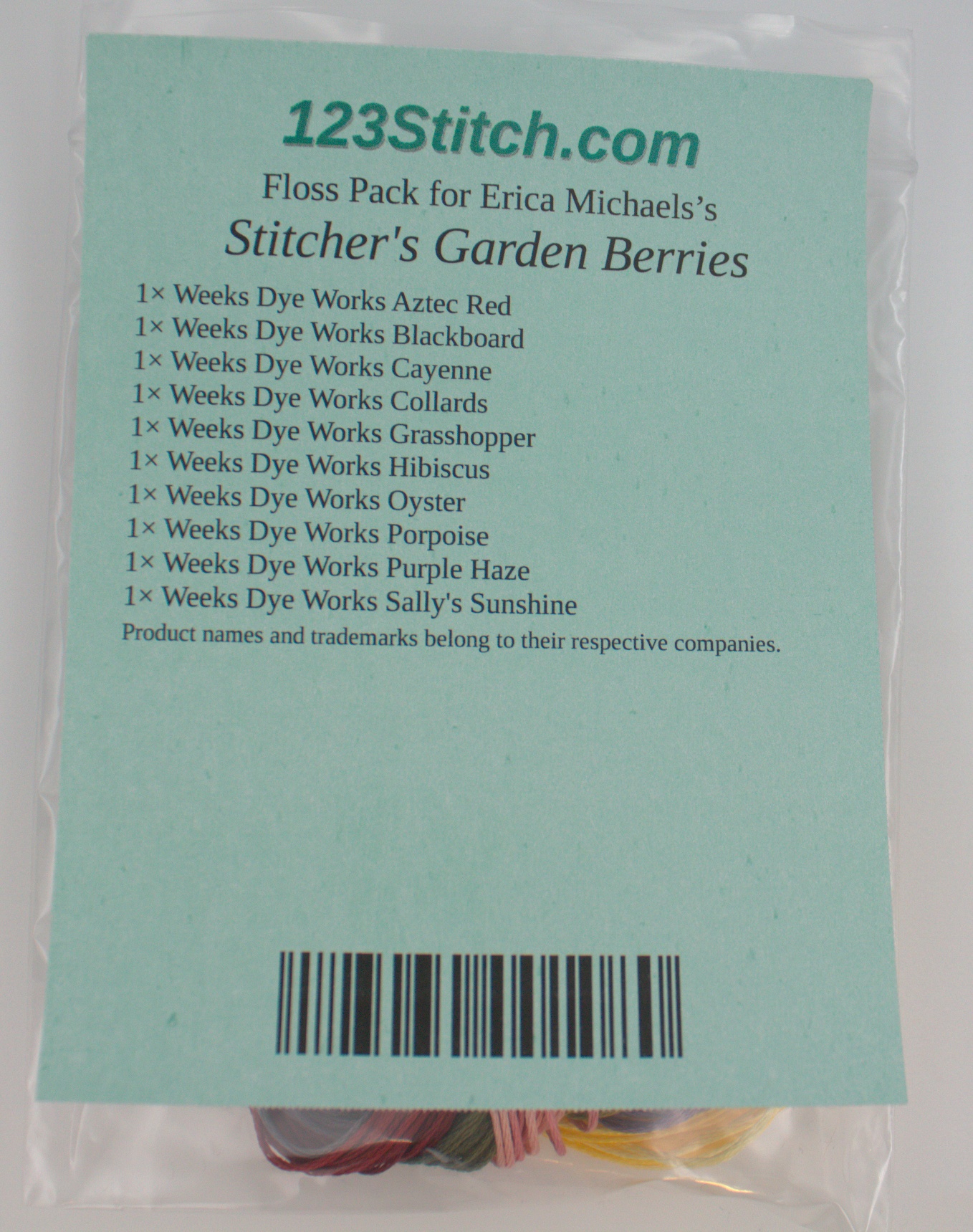 Floss Pack for "Stitcher's Garden Berries"