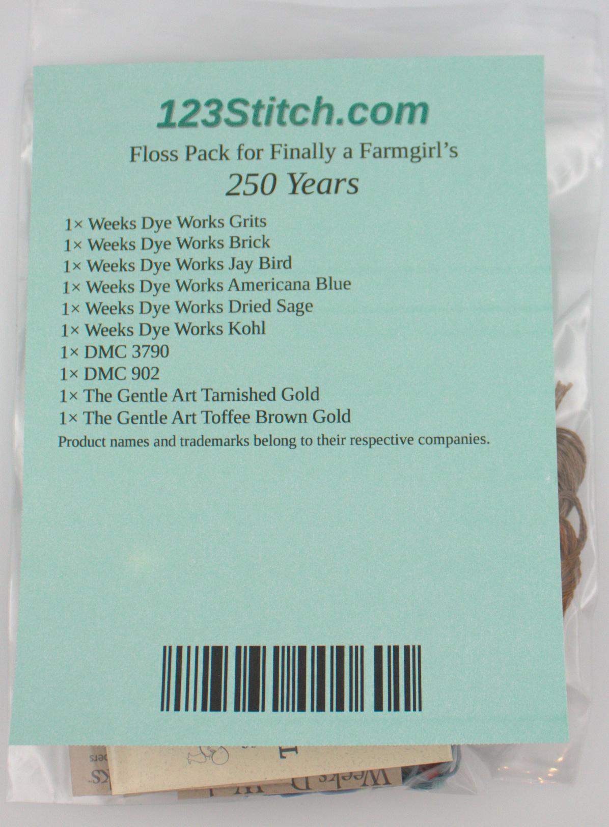 Floss Pack for "250 Years"