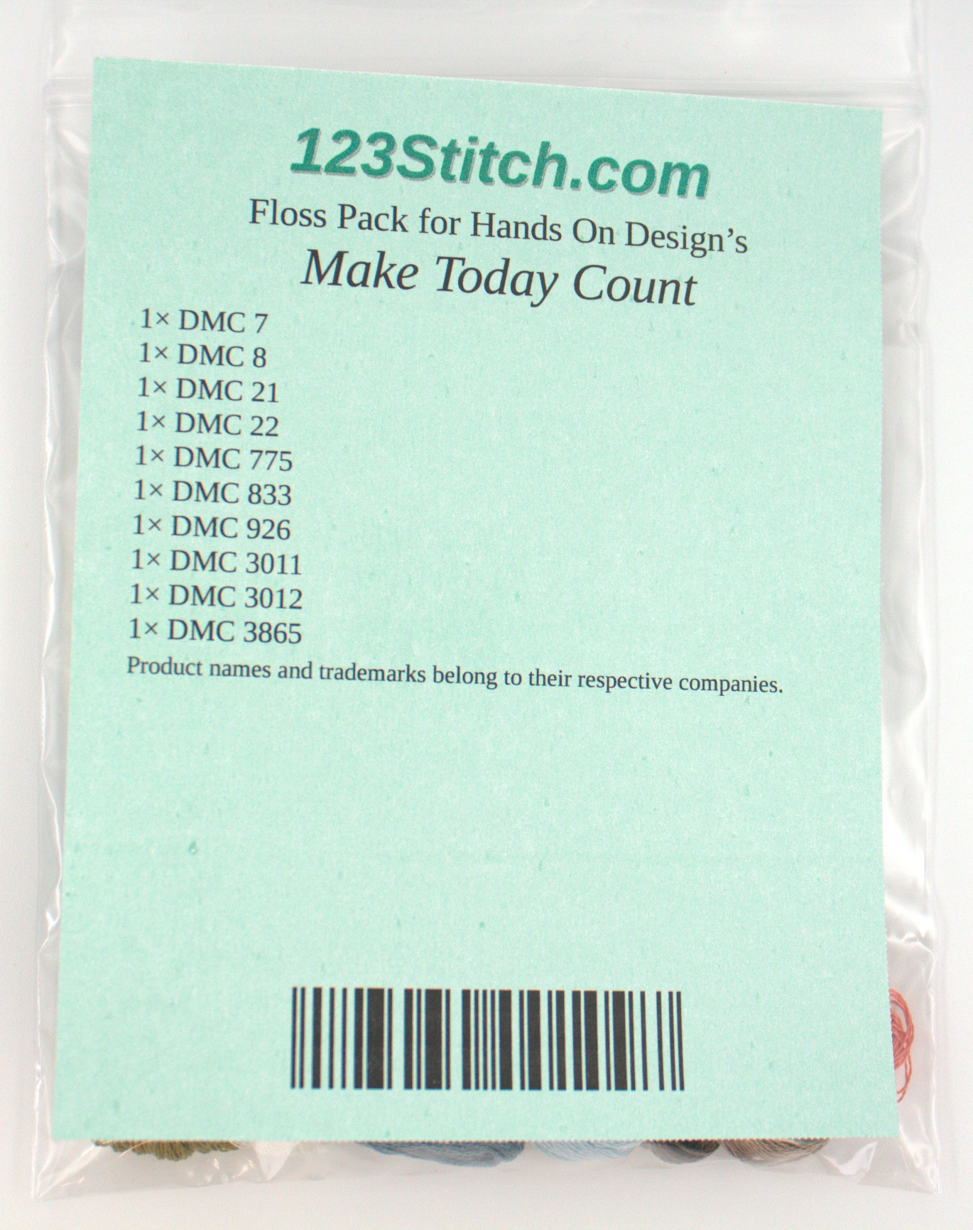 Floss Pack for "Make Today Count"