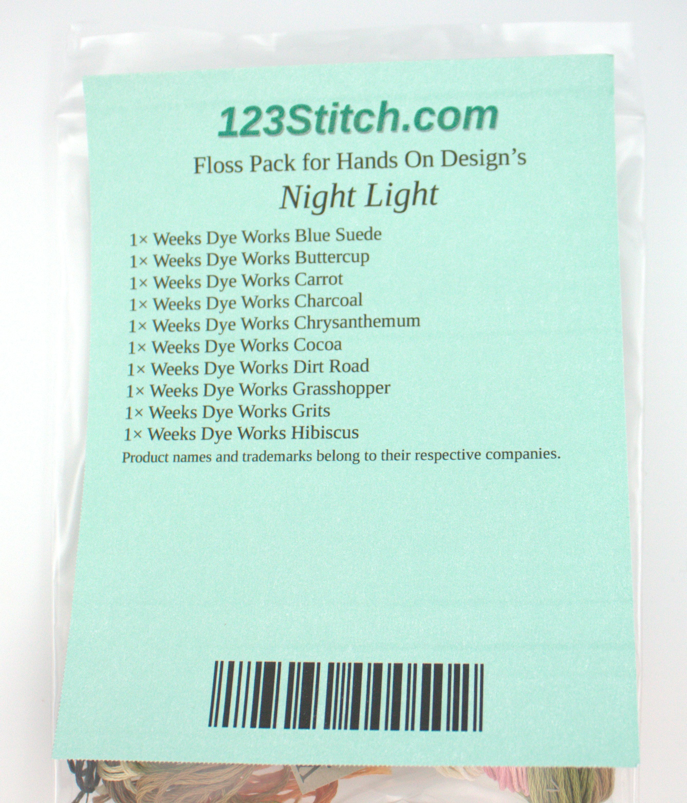 Floss Pack for "Night Light"