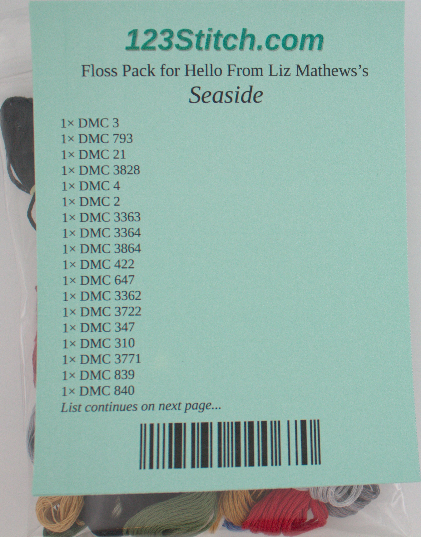 Floss Pack for "Seaside"