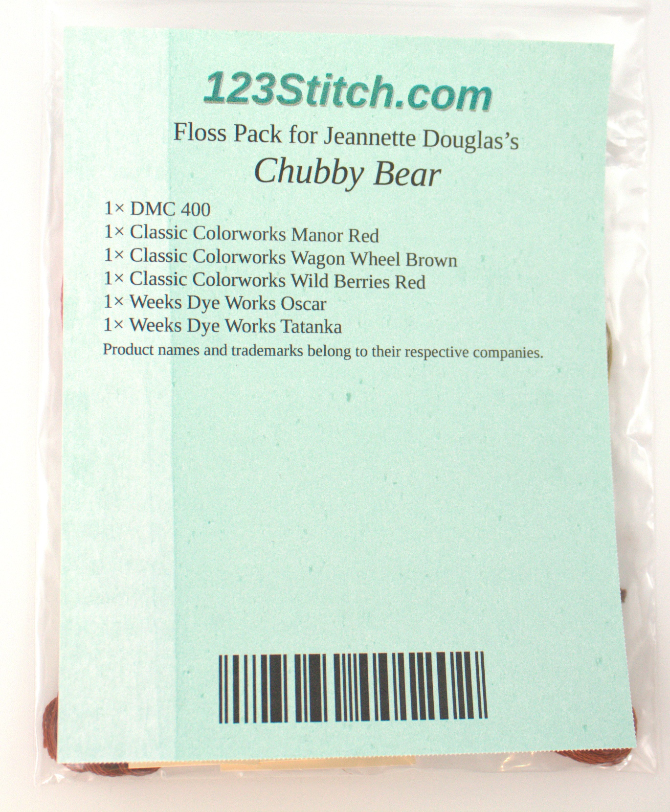 Floss Pack for "Chubby Bear"