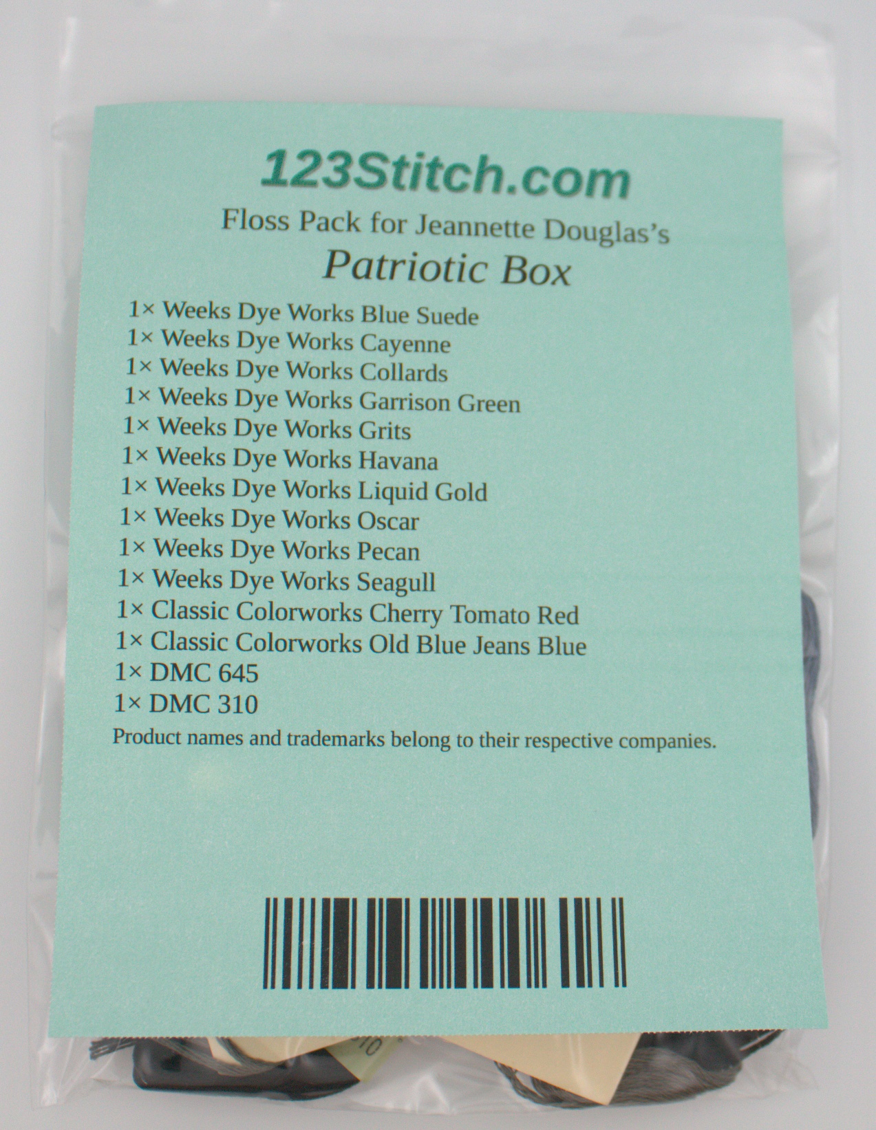 Floss Pack for "Patriotic Box"