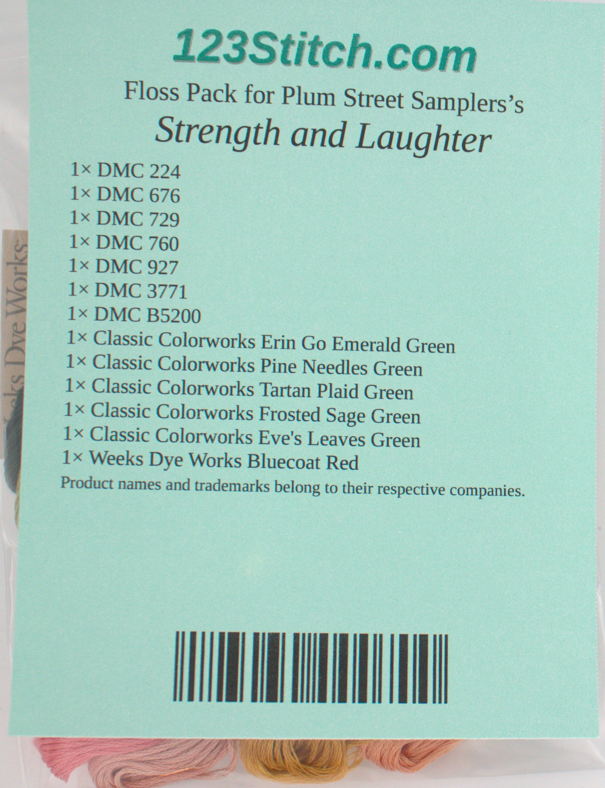 Floss Pack for "Strength and Laughter"