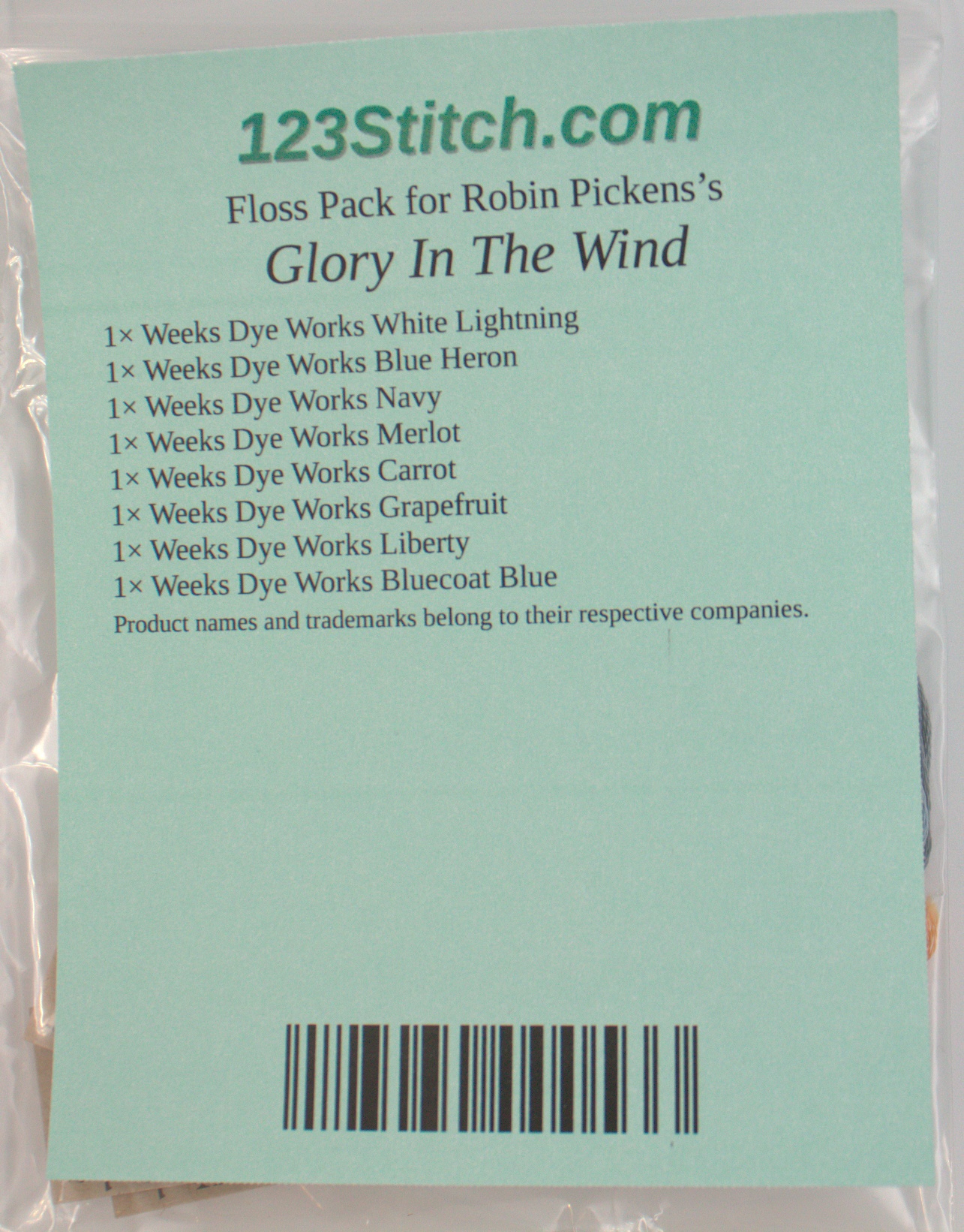 Floss Pack for "Glory In The Wind"