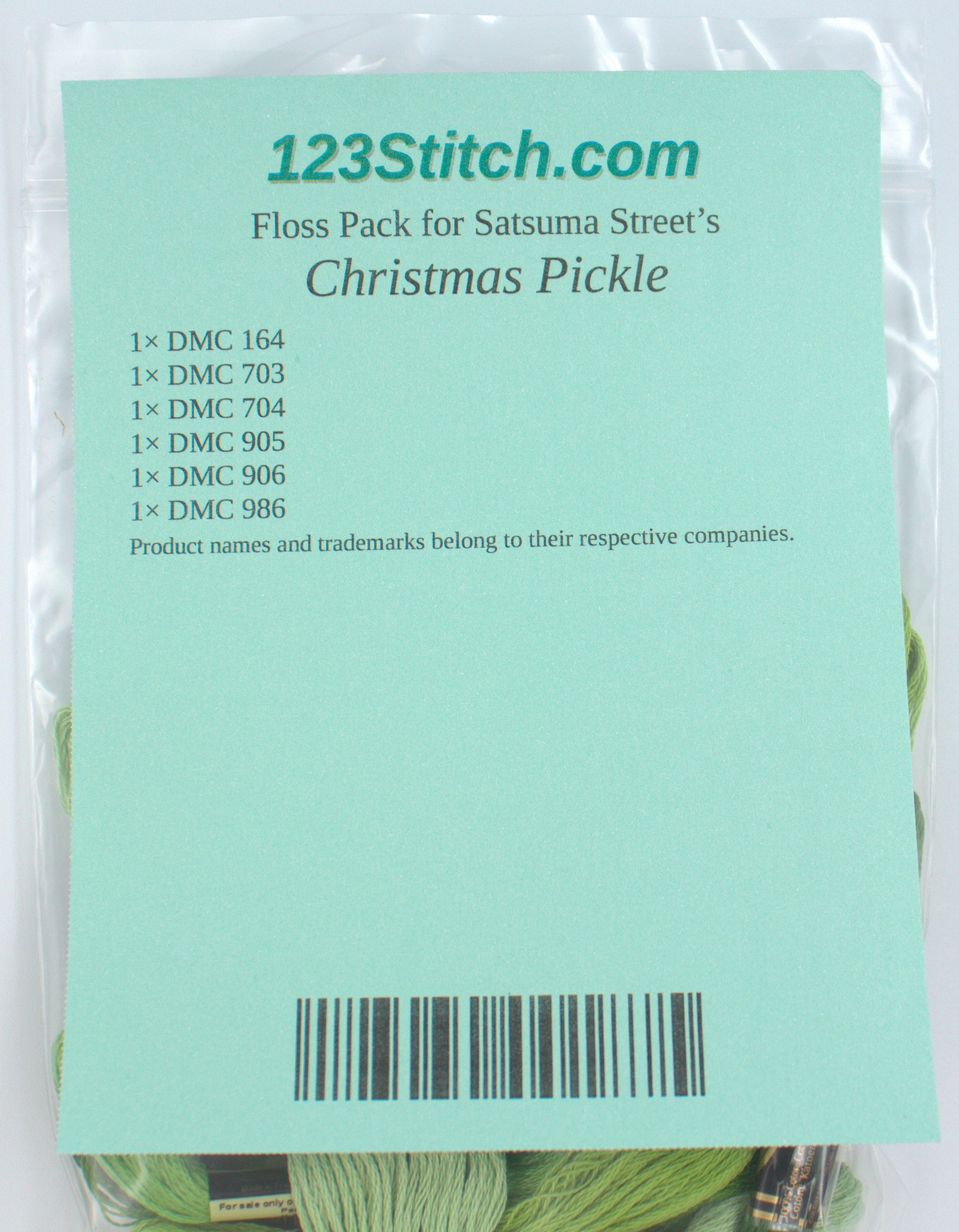 Floss Pack for "Christmas Pickle"