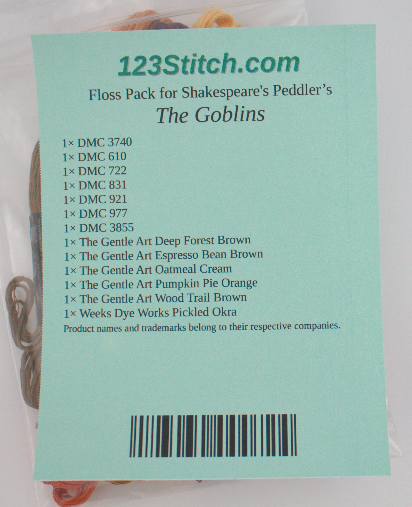 Floss Pack for "The Goblins"