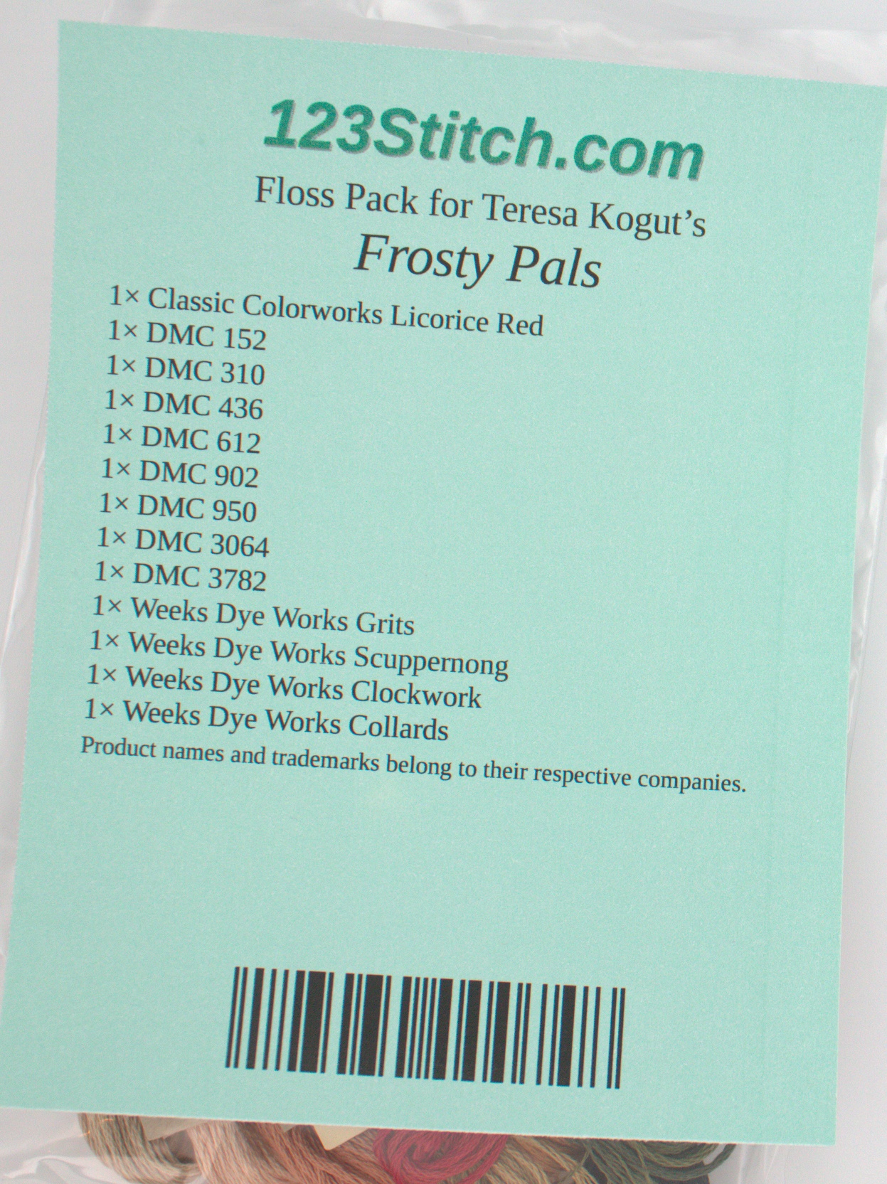 Floss Pack for "Frosty Pals"