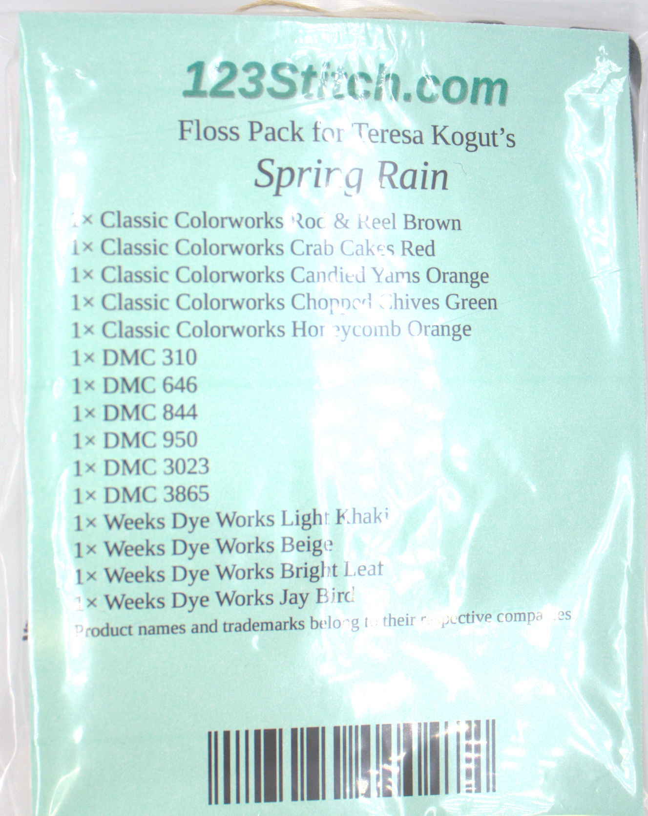 Floss Pack for "Spring Rain"