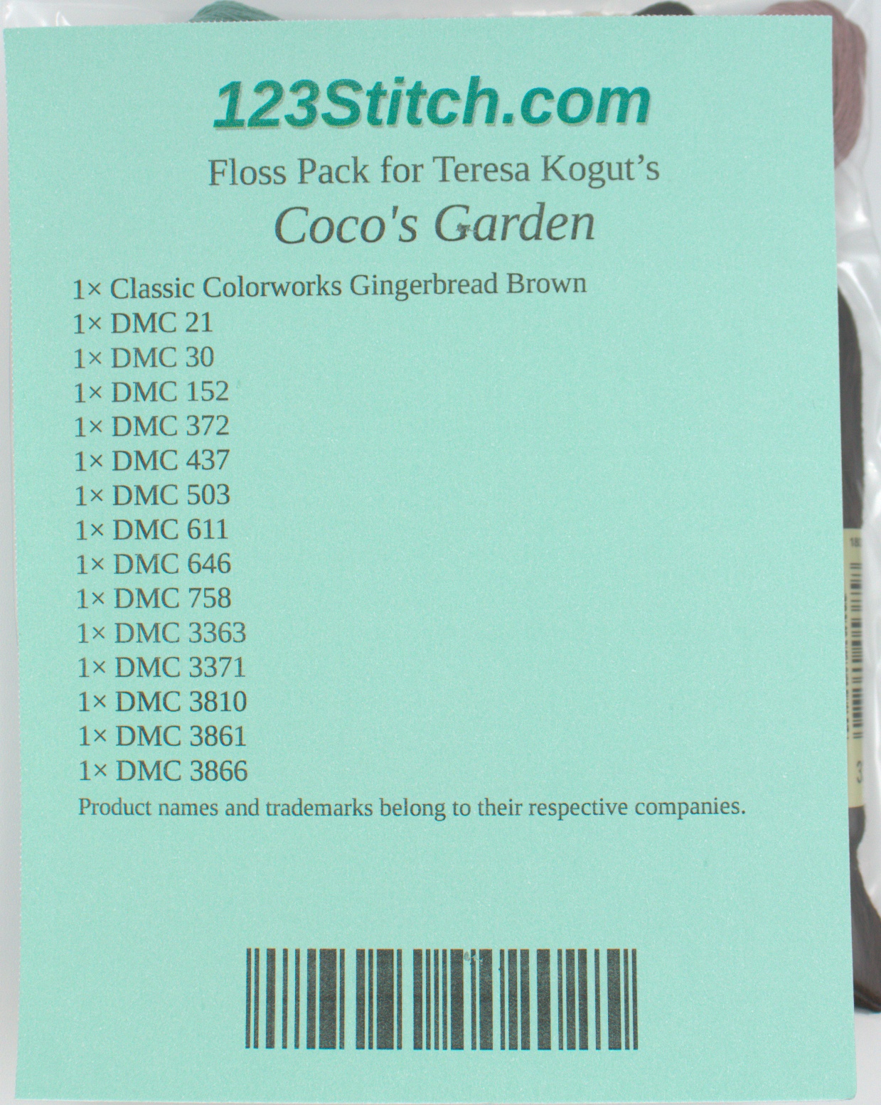 Floss Pack for "The Power of the People" , zoomed in. Select this picture to zoom back out.