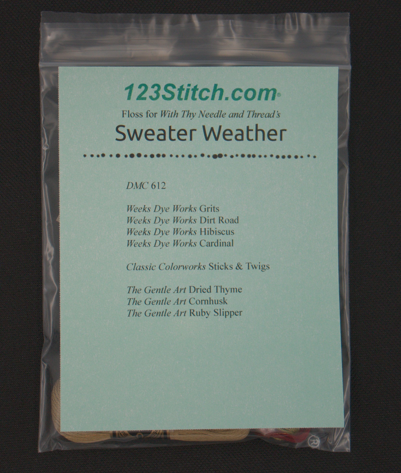Floss Pack for "Sweater Weather"