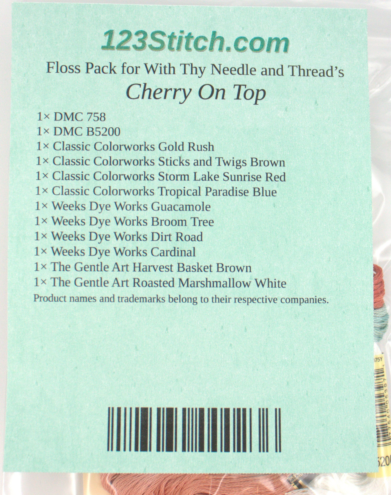 Floss Pack for "Cherry On Top"