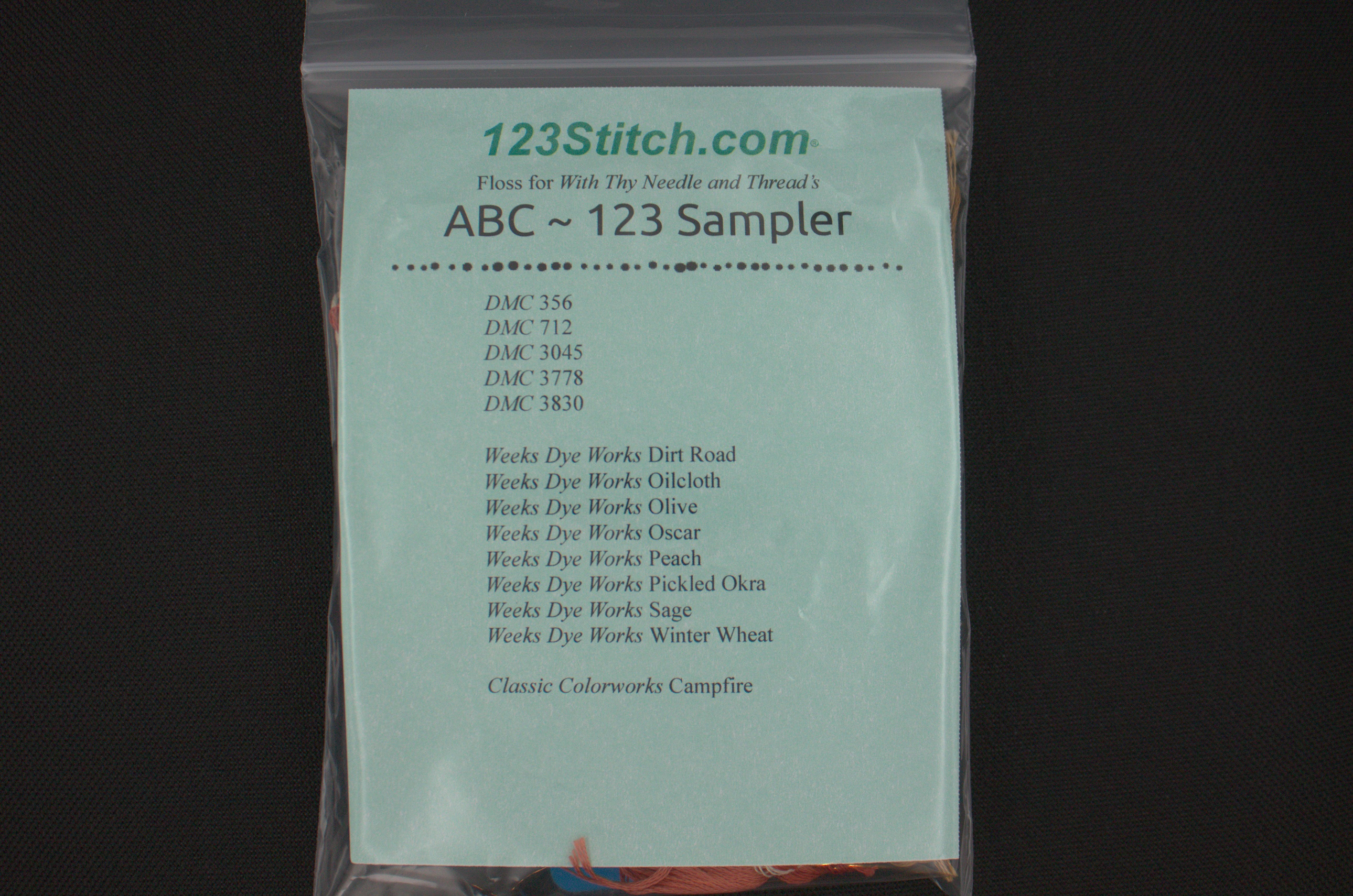 Floss Pack for "ABC ~ 123 Sampler"