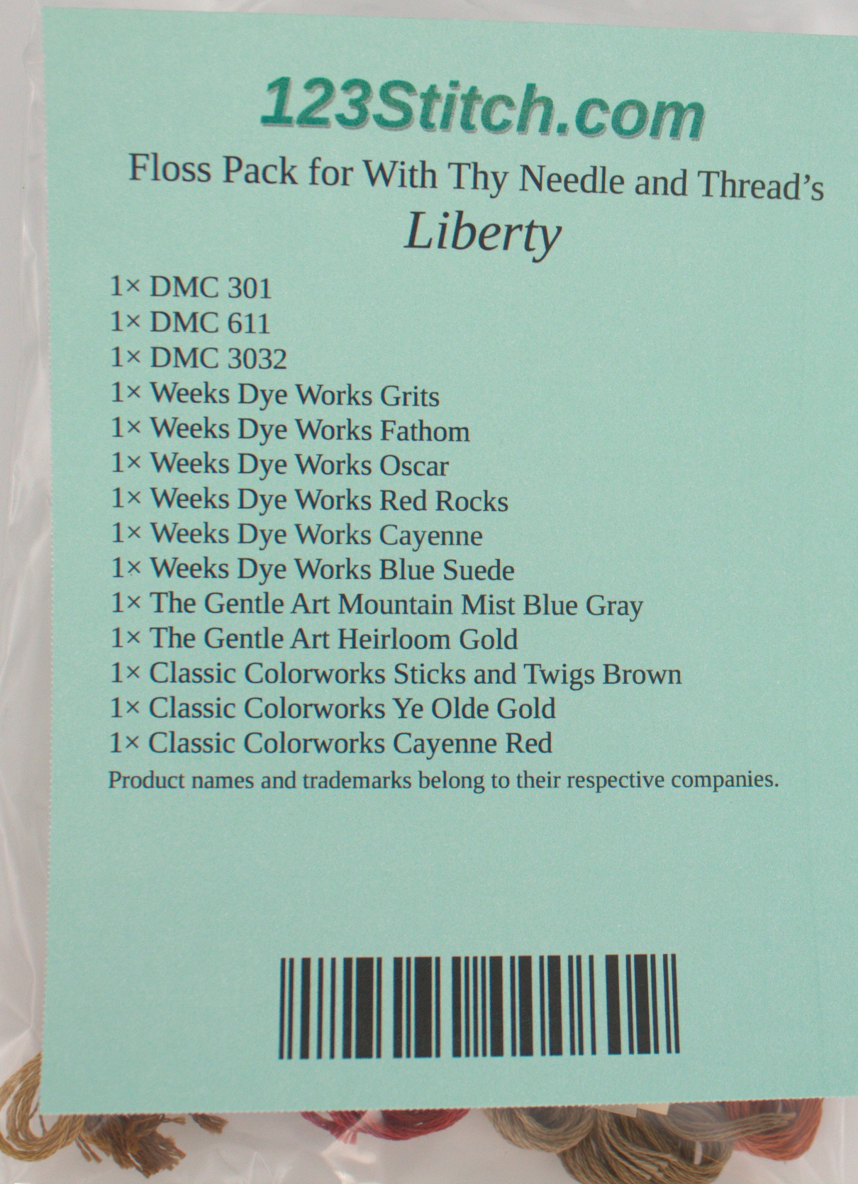 Floss Pack for "Liberty"