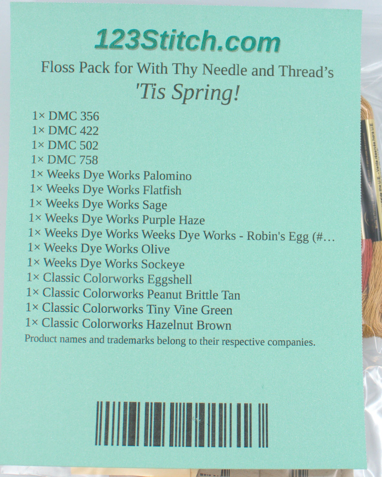 Floss Pack for "'Tis Spring!"