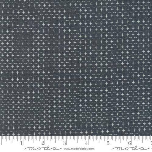 Boro Foundations Charcoal 2 - Quilt Fabric