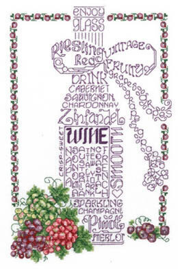 Let's Do Wine - Cross Stitch Pattern