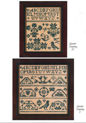 Mini Quaker Samplings (IV and V) - Cross Stitch Pattern