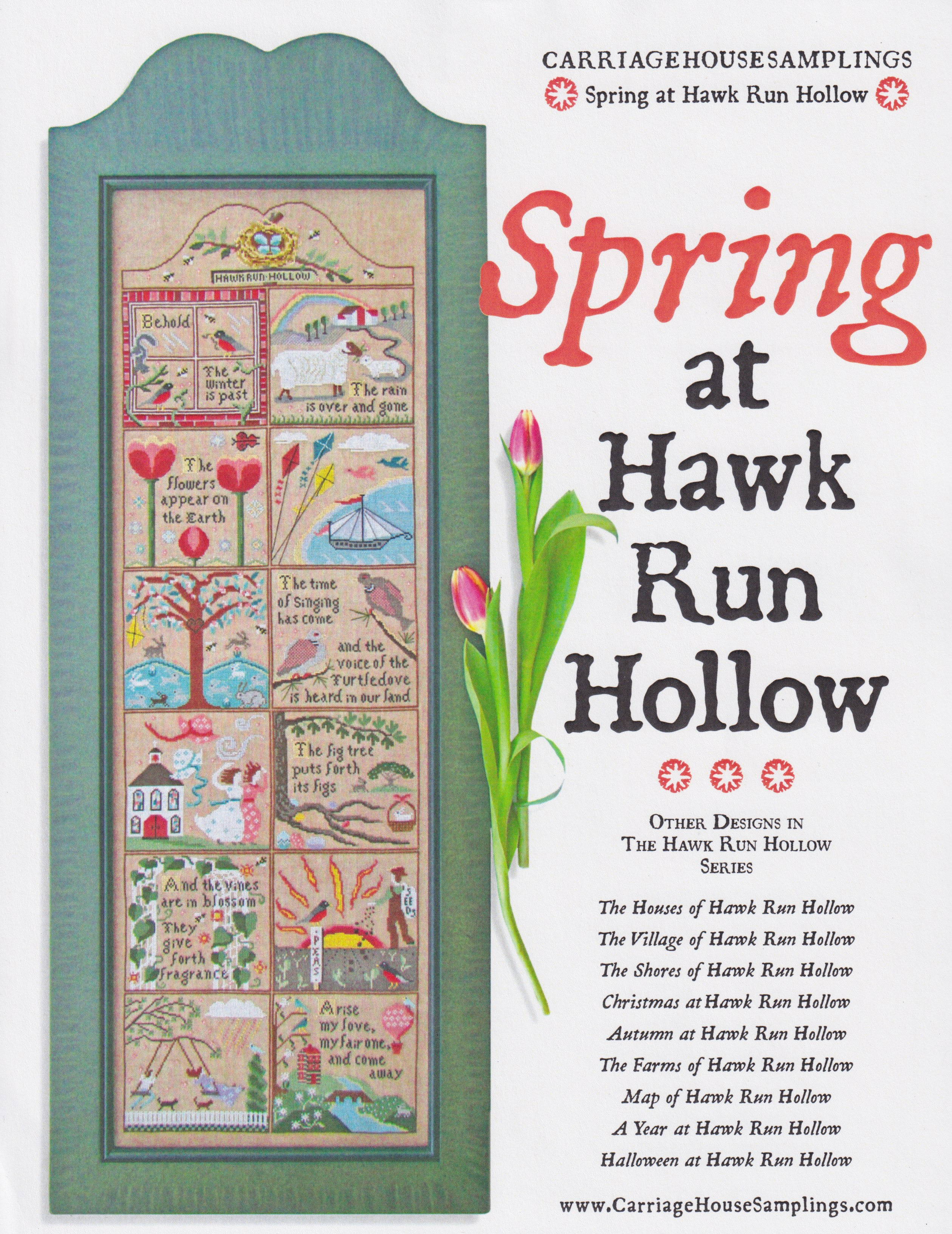 Spring at Hawk Run Hollow - Cross Stitch Pattern