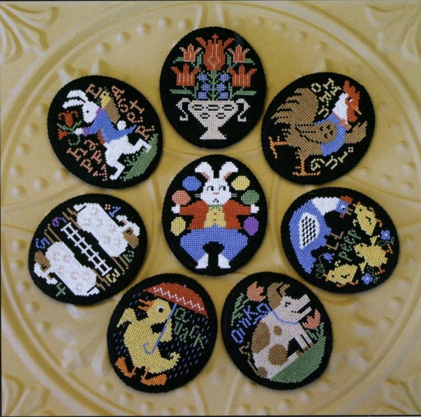 Vintage Eggs (Book 184) - Cross Stitch Pattern