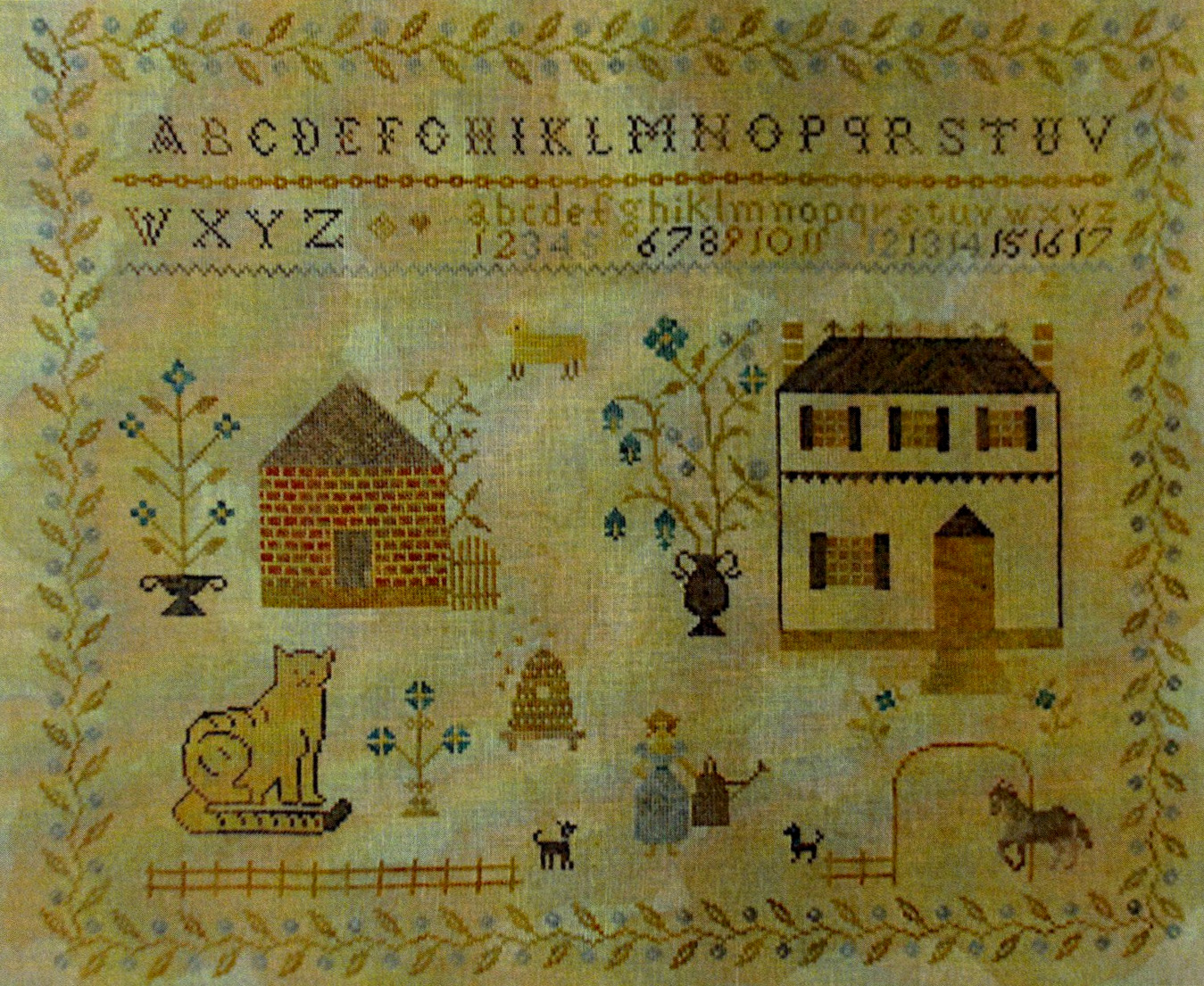 Spring at Hollyberry Farm - Cross Stitch Pattern
