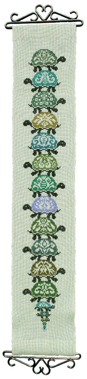 Turtles All The Way Down - Cross Stitch Pattern