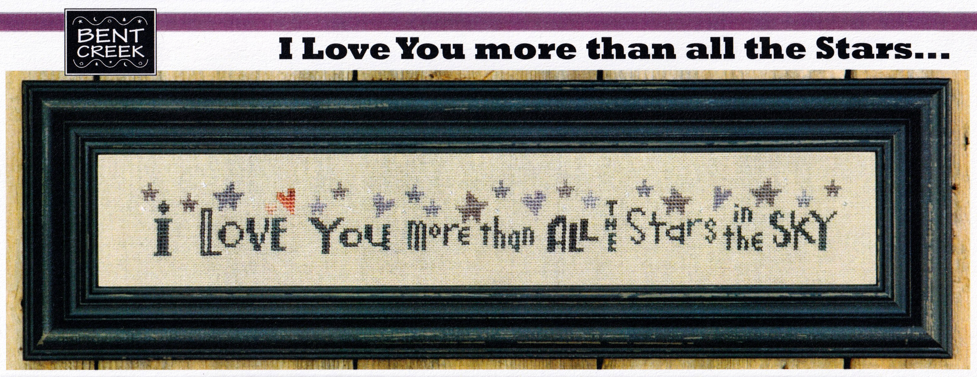 I Love You More Than All the Stars - Cross Stitch Pattern
