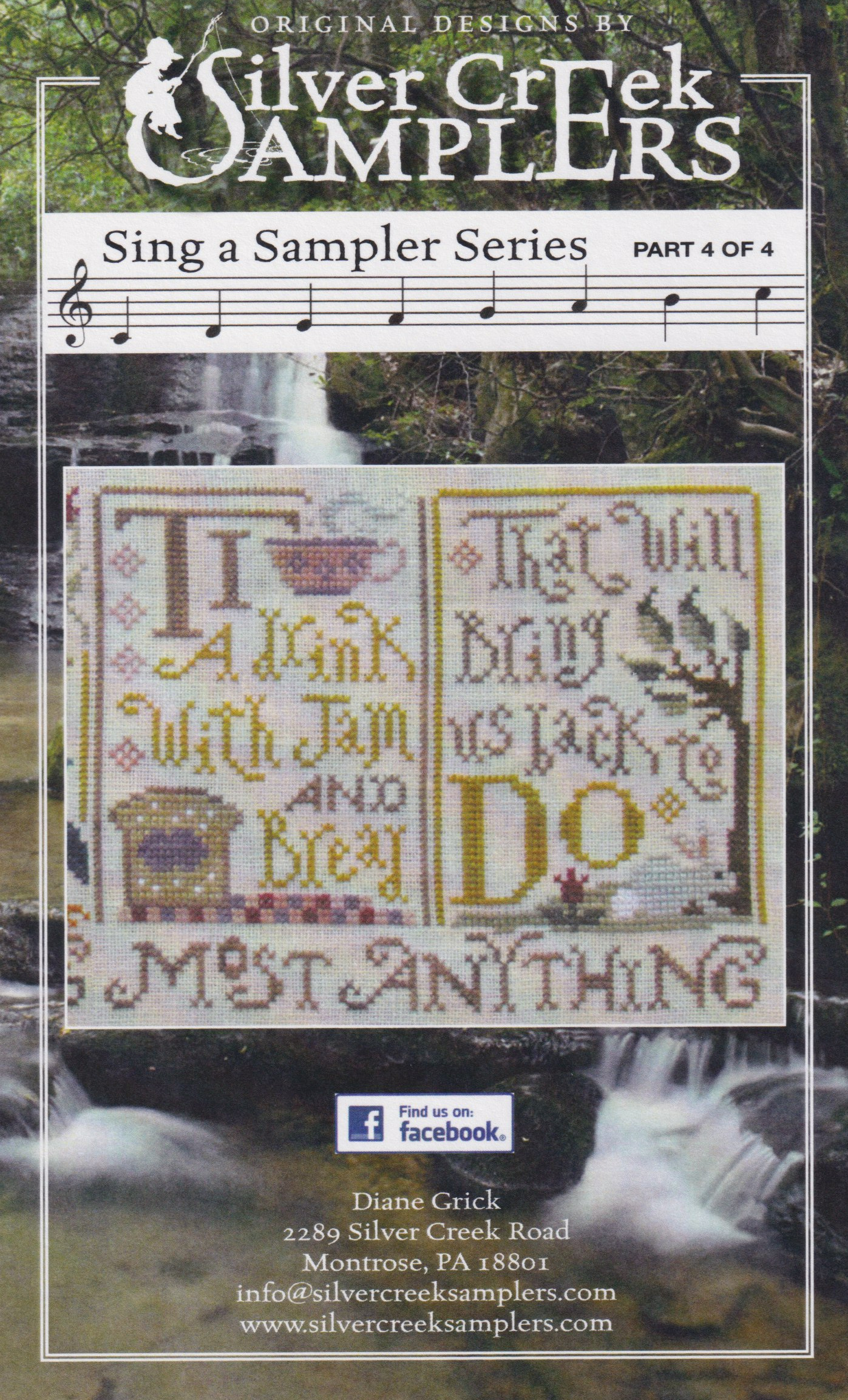 Sing a Sampler 4 - Cross Stitch Pattern