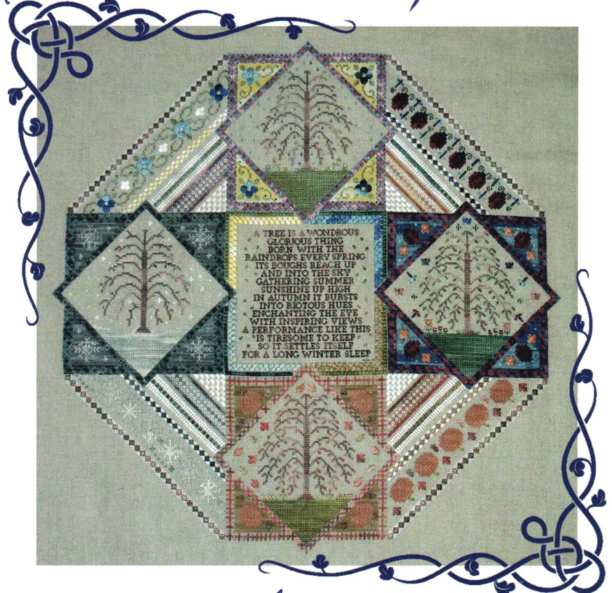 Sampler Of Seasons - Cross Stitch Pattern