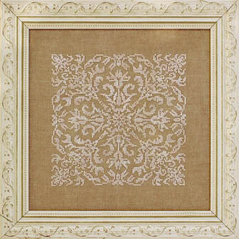 Damask Square - Cross Stitch Pattern