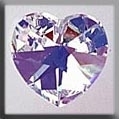 Mill Hill 13045 Medium Heart - Crystal AB