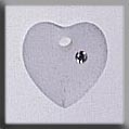 Mill Hill 13049 - Small Frosted Heart Crystal