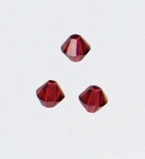Mill Hill 13104 - Scarlet 4mm Rondelle Crystal Treasure