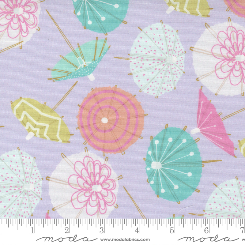 Soiree Lavender - Umbrellas - Fabric