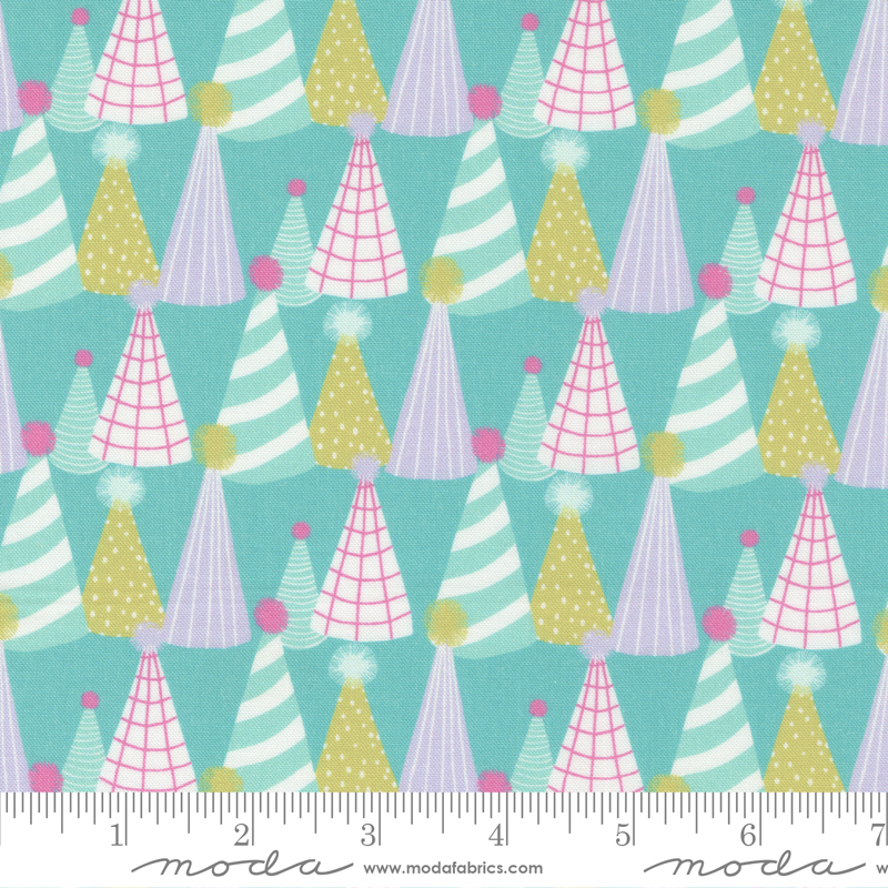 Soiree Pool Party - Paper Hats Hats - Quilt Fabric