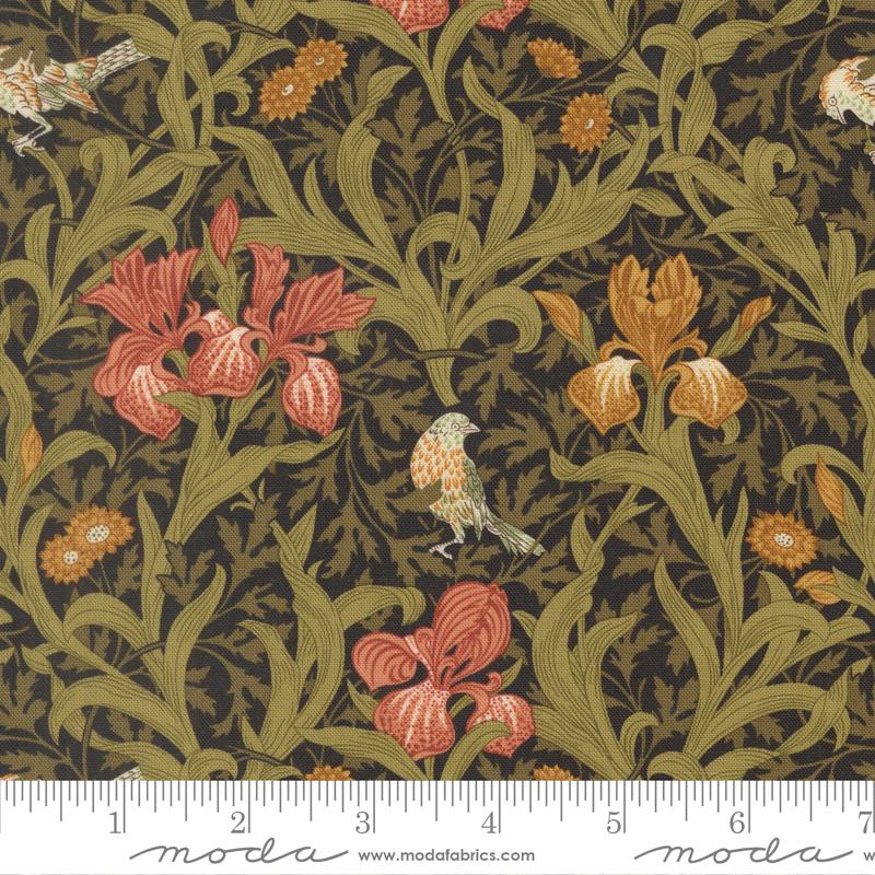 Morris Muse Iris Ebony - Quilt Fabric