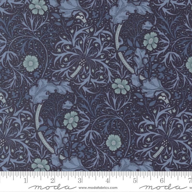 Morris Muse Seaweed Twilight - Quilt Fabric