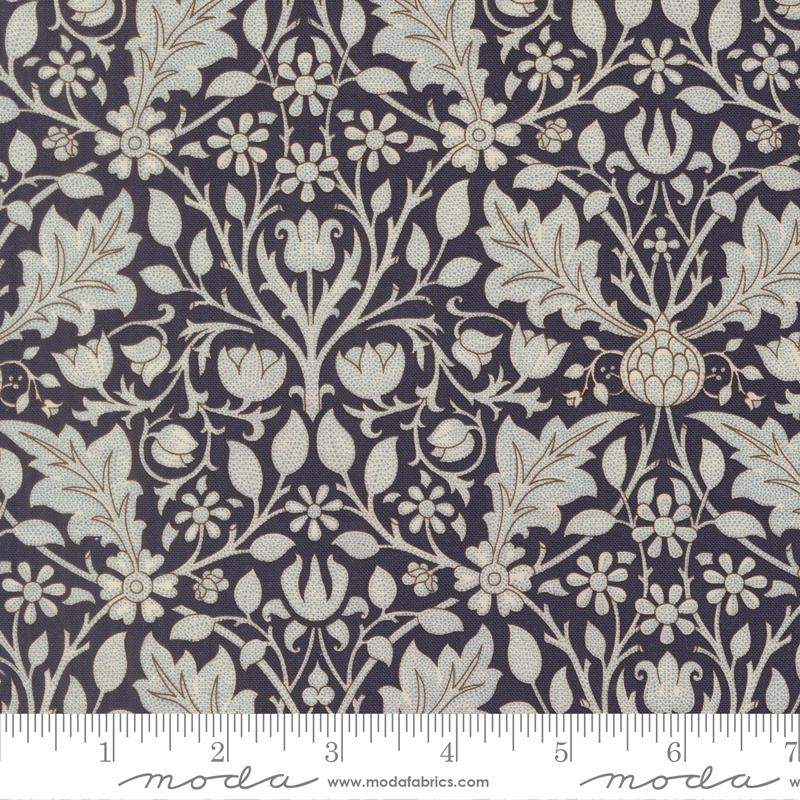 Morris Muse Flowers Twilight - Quilt Fabric