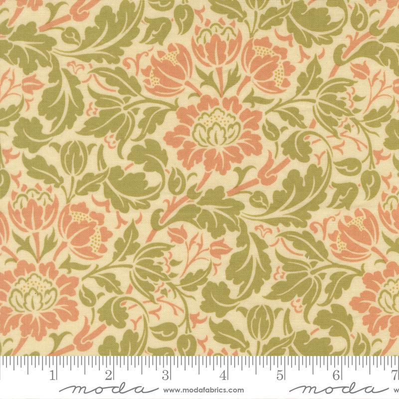 Morris Muse Floral Parchment - Quilt Fabric