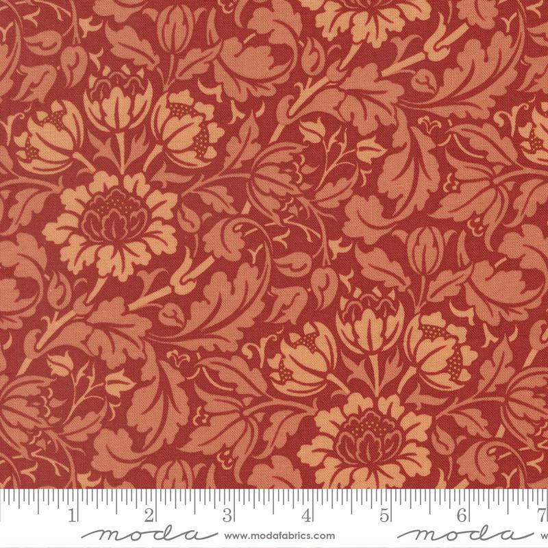 Morris Muse Floral Russet - Quilt Fabric