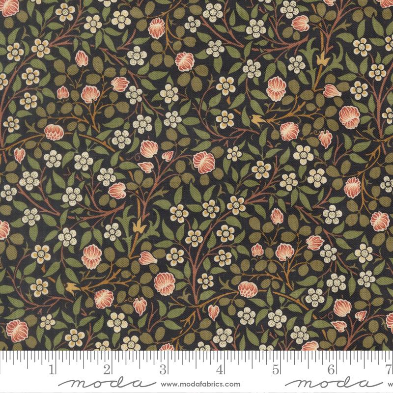 Morris Muse Clover Ebony - Quilt Fabric