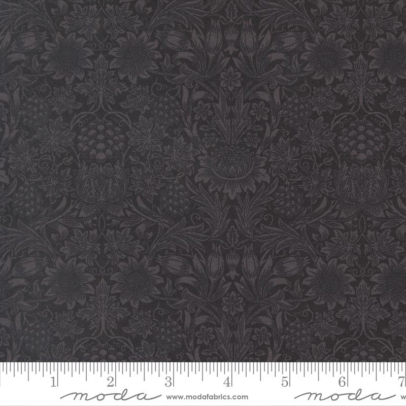 Morris Muse Sunflowers Ebony - Quilt Fabric