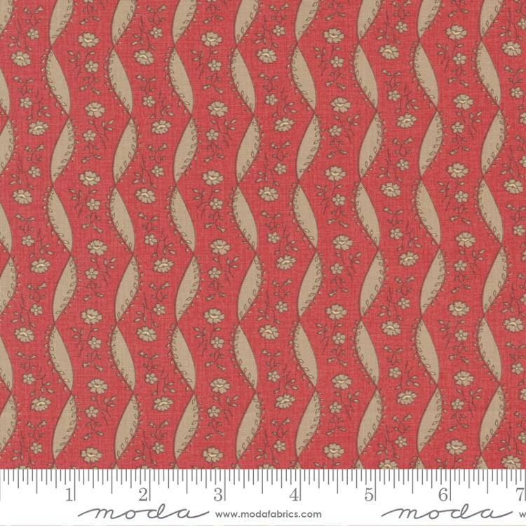 La Grande Soiree Faded Red - Versaille - Quilt Fabric