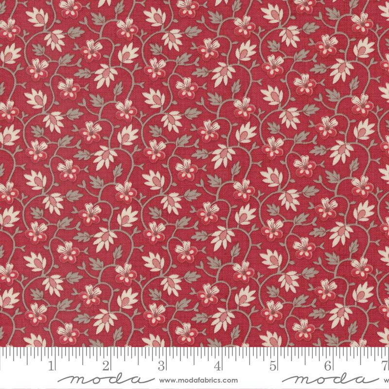 Chateau De Chantilly Rouge - Quilt Fabric