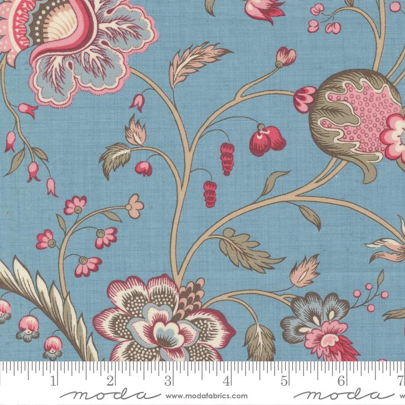 Antoinette French Blue - Quilt Fabric