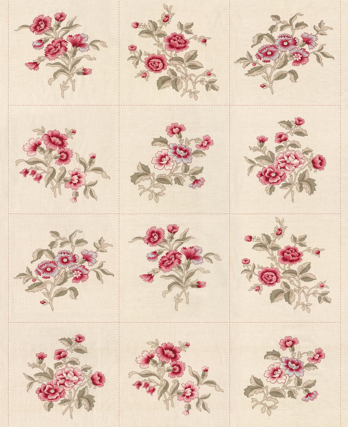 Antoinette Panel Pearl - Quilt Panel